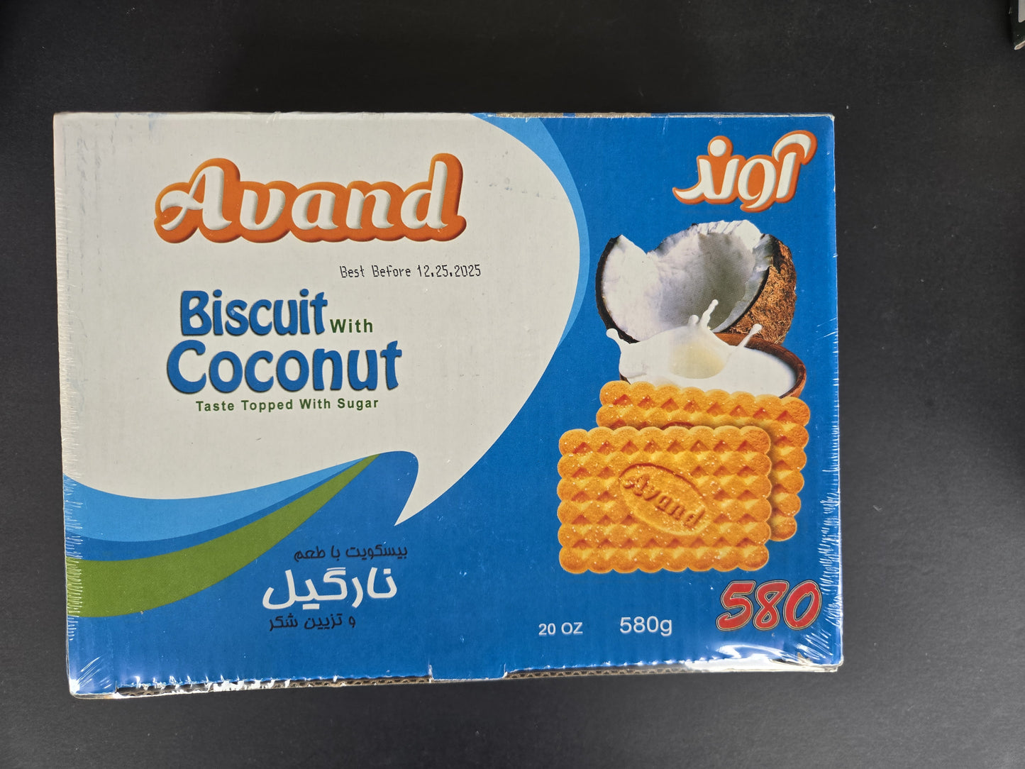 Coconut Biscuit – Avand Crispy Coconut Cookies (580g)