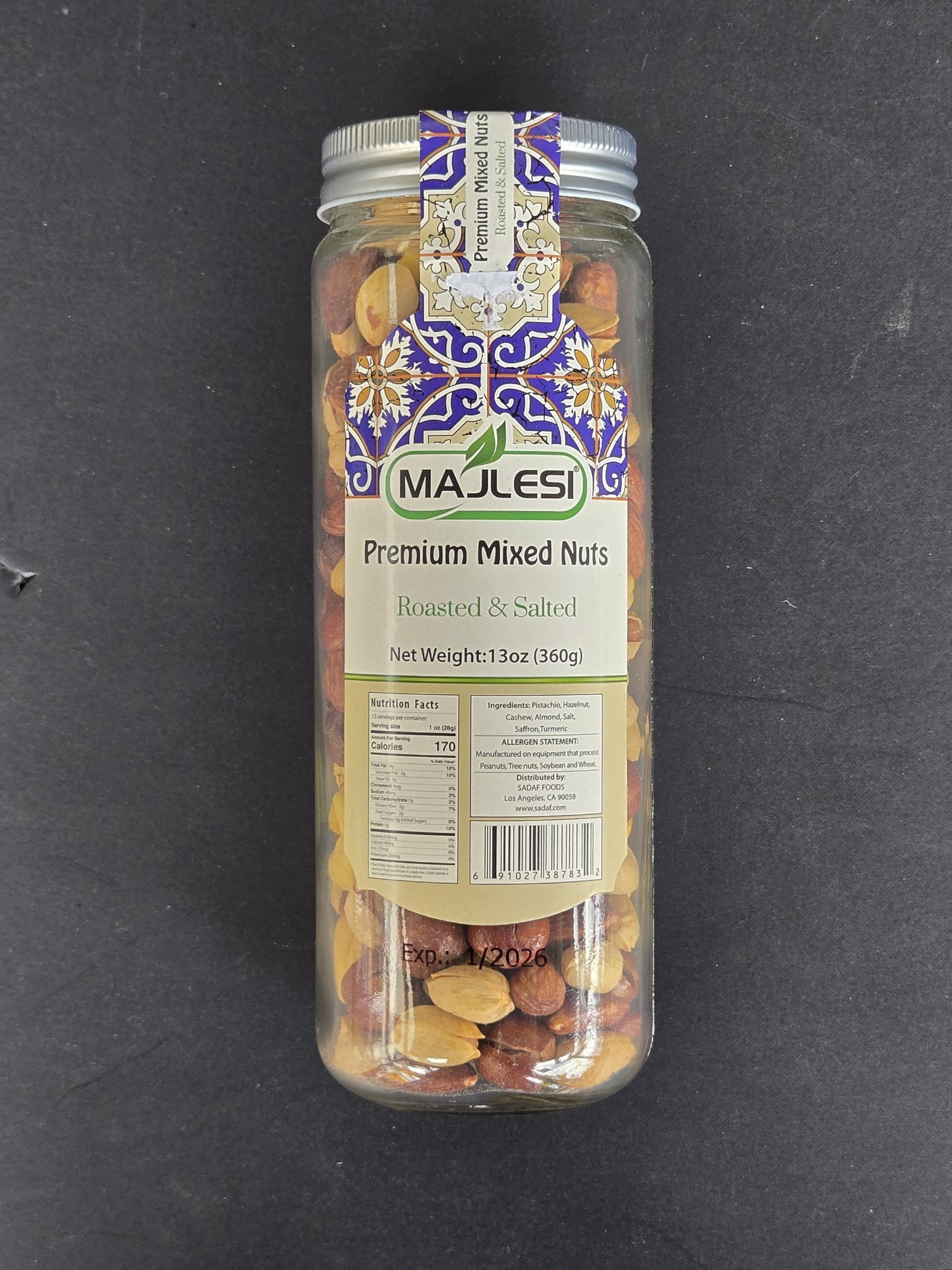 Majlesi Premium Mixed Nuts – Roasted & Salted 360g