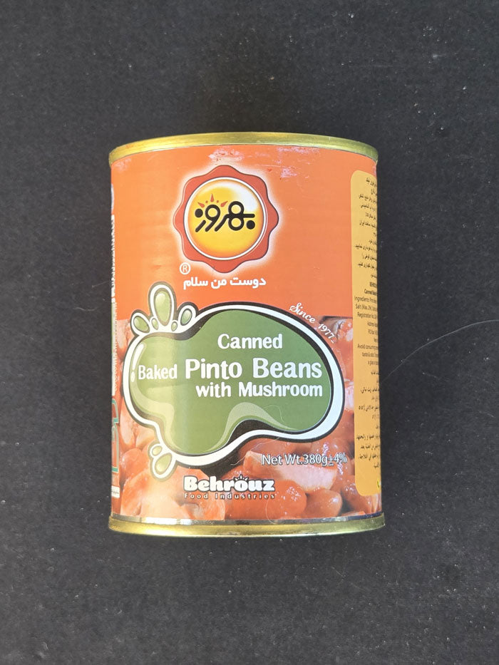 Behrooz Canned Baked Pinto Beans with Mushroom