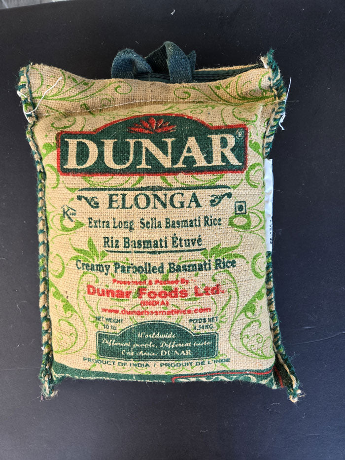 Dunar Extra Long Sella Basmati Rice 4.54kg