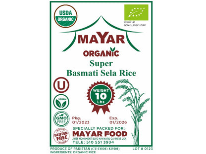 Super Basmati Sela Mayar (Sella) Rice - (Berenj)