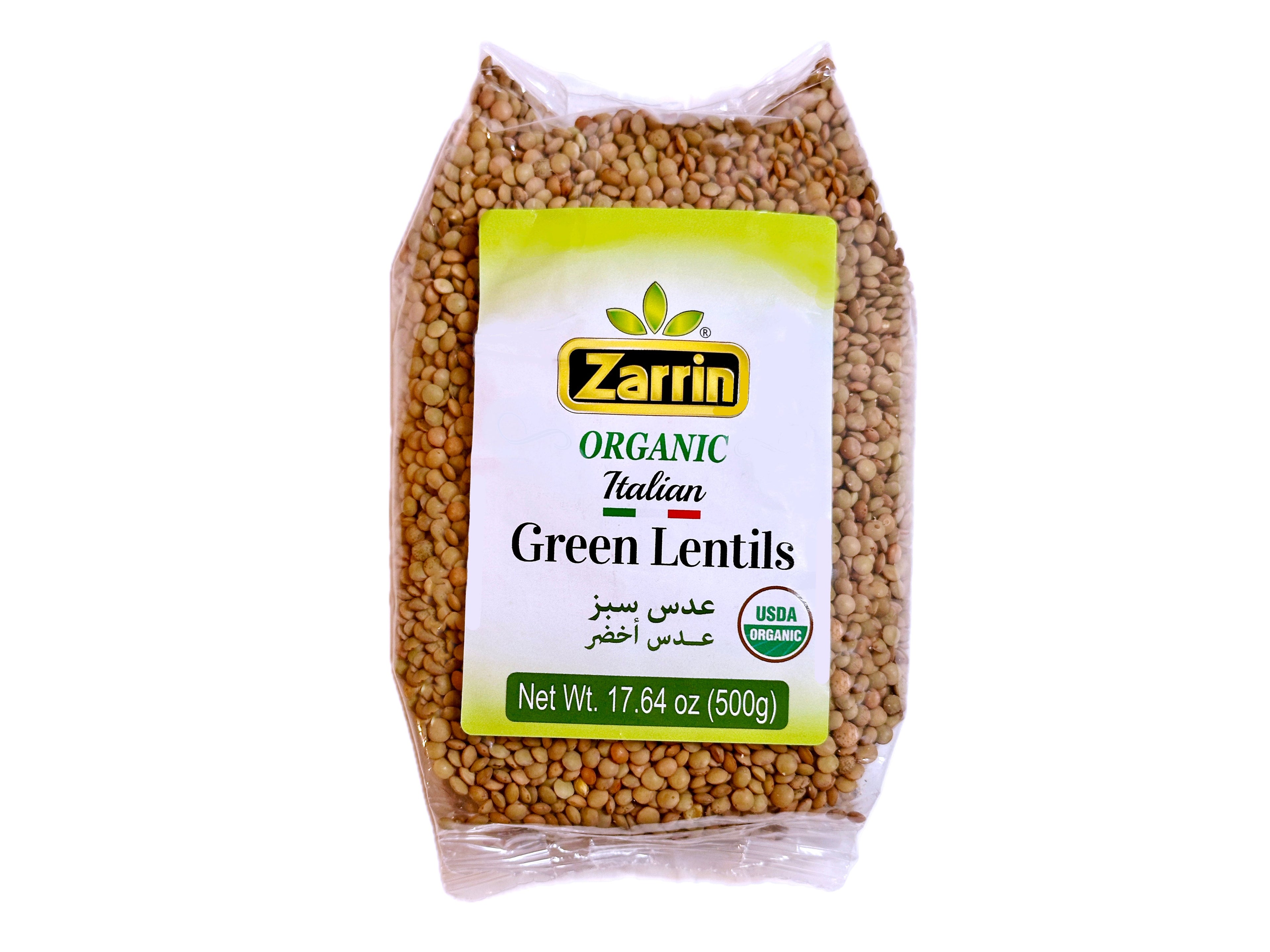 Organic Italian Green Lentils (17.6 Oz)(Adas)