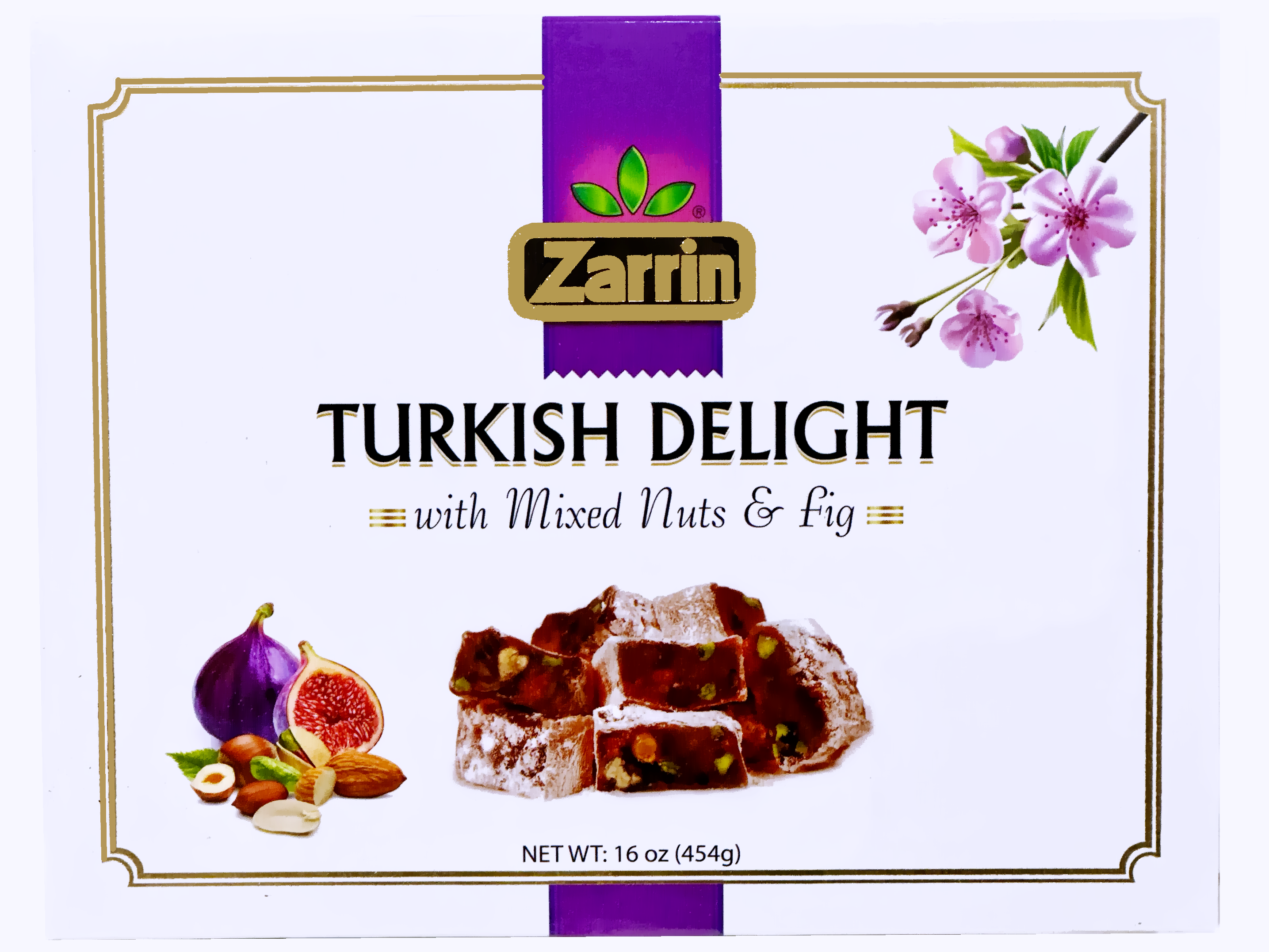 Turkish Delight Mixed Nuts & Fig - 16 Oz (Baslogh, Basloogh, Baslough, Locum, Lokum)