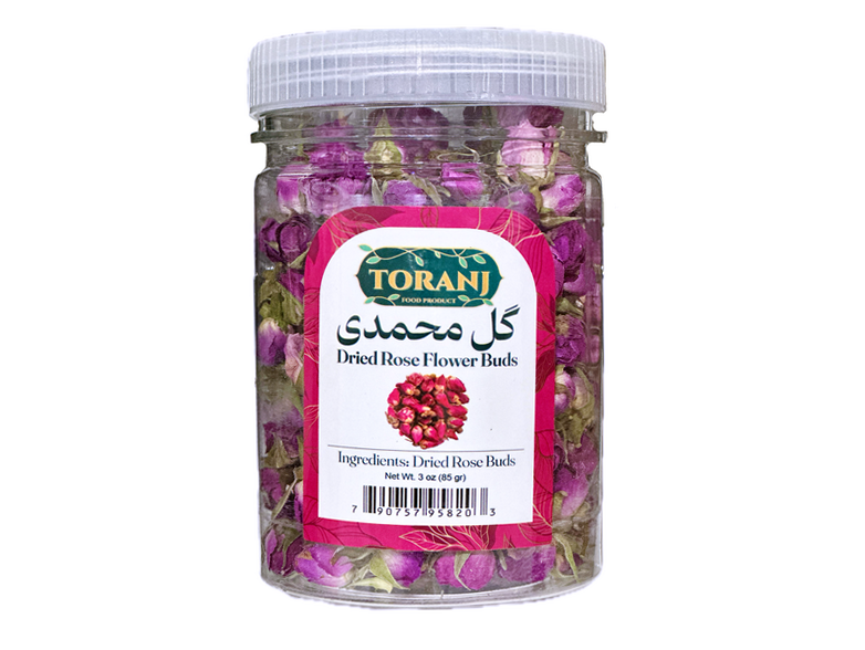 Dried Damask Rose Buds - 3 Oz (Gol Mohammadi)