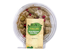 🟦 Marinated Green Olives (Zeytoon Parvardeh)