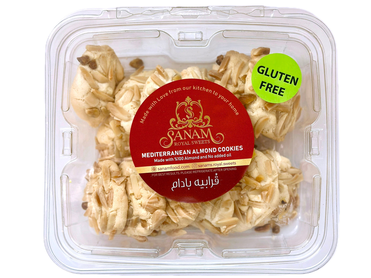 Ghorabieh Sanam - Cookies - About 13 Cookies (Qurabiya, Gorabiye, Qurabiye)