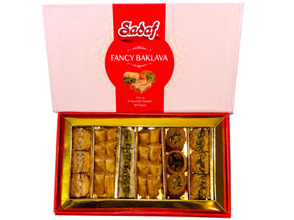 Fancy Baklava Sadaf (6 Assorted Sweets)(28 Pieces) (Baghlava)