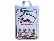 Organic Sela (Sella) Basmati Rice Aahu Barah - 10 pounds (Berenj, Ahoo Bareh, Ahu)