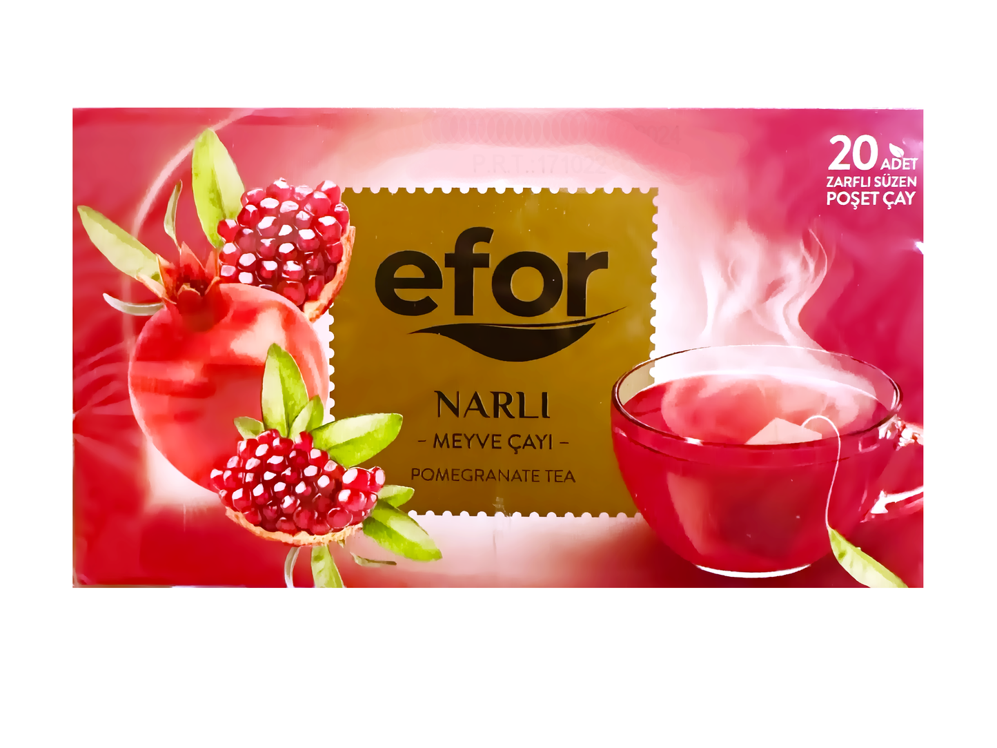 Pomegranate Tea Efor (20 Teabags) (Narli Meyve Cayi) (Chai Anar)