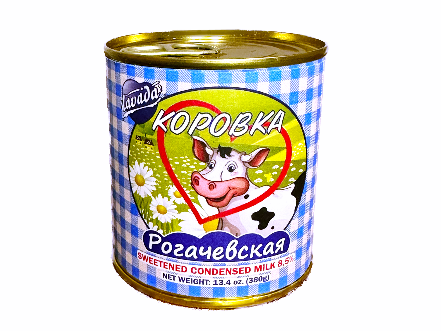 Russian Sweetened Condensed Milk 8.5% Kopobka Lavada