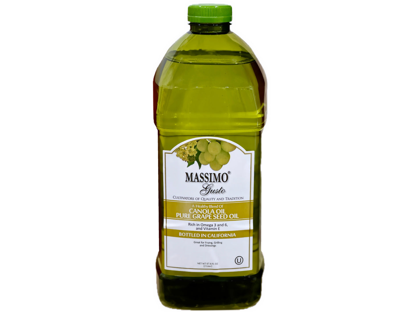 Pure Grape Seeds Oil & Canola Oil (2 Liter)