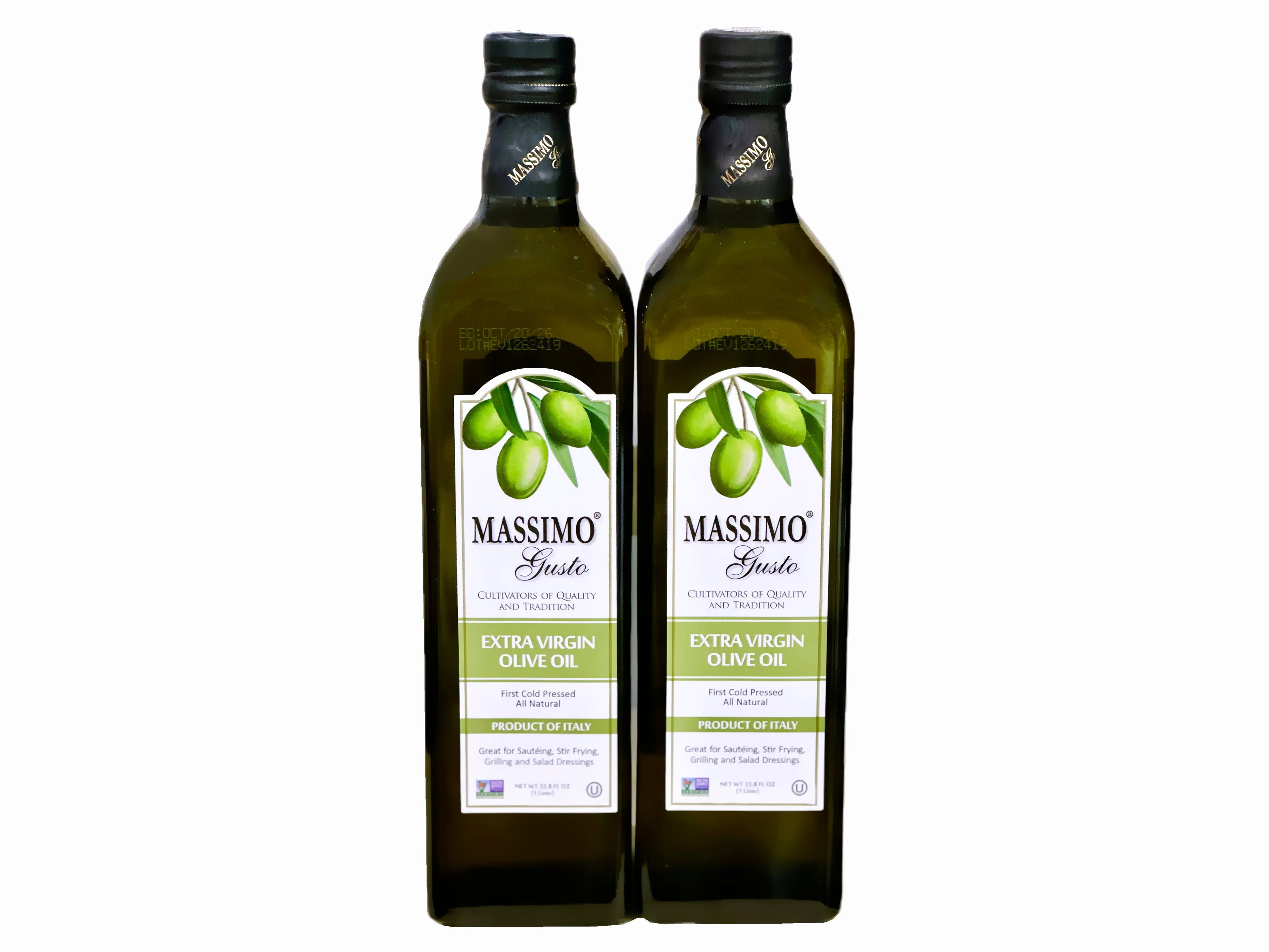 Extra Virgin Olive Oil - 2 Packs (1 Liter Each)