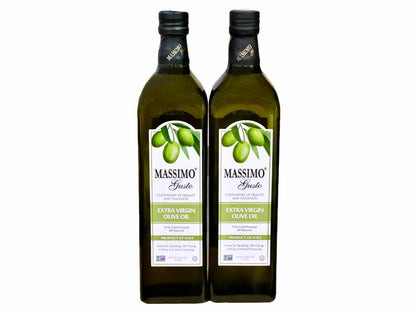 Extra Virgin Olive Oil - 2 Packs (1 Liter Each)