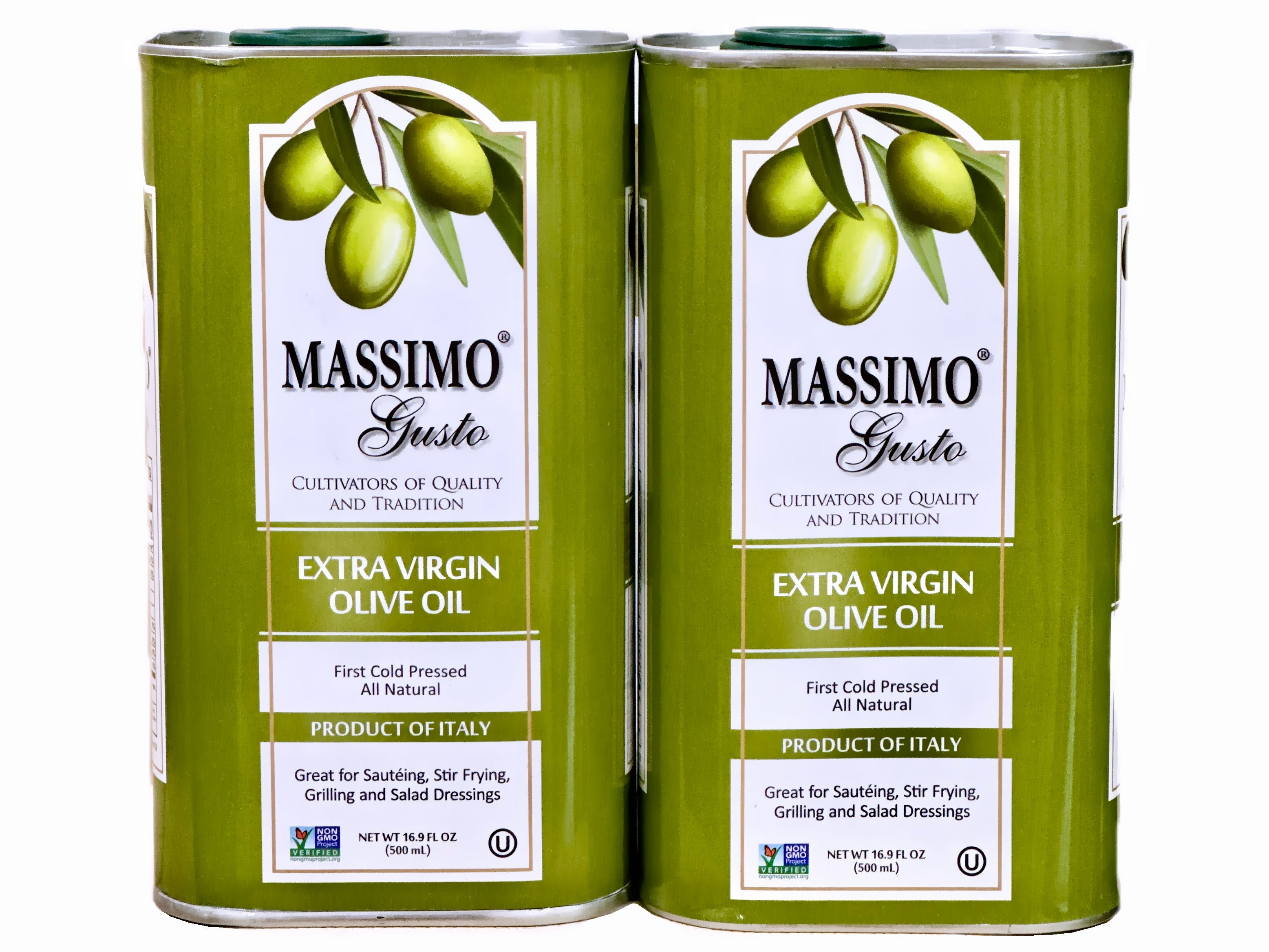 Extra Virgin Olive Oil - 2 Packs (0.5 Liter Each)