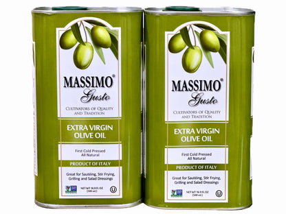 Extra Virgin Olive Oil - 2 Packs (0.5 Liter Each)