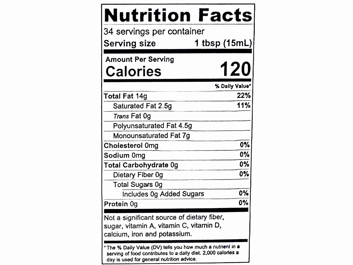 Peanut Oil - 2 Packs (0.5 Liter Each)