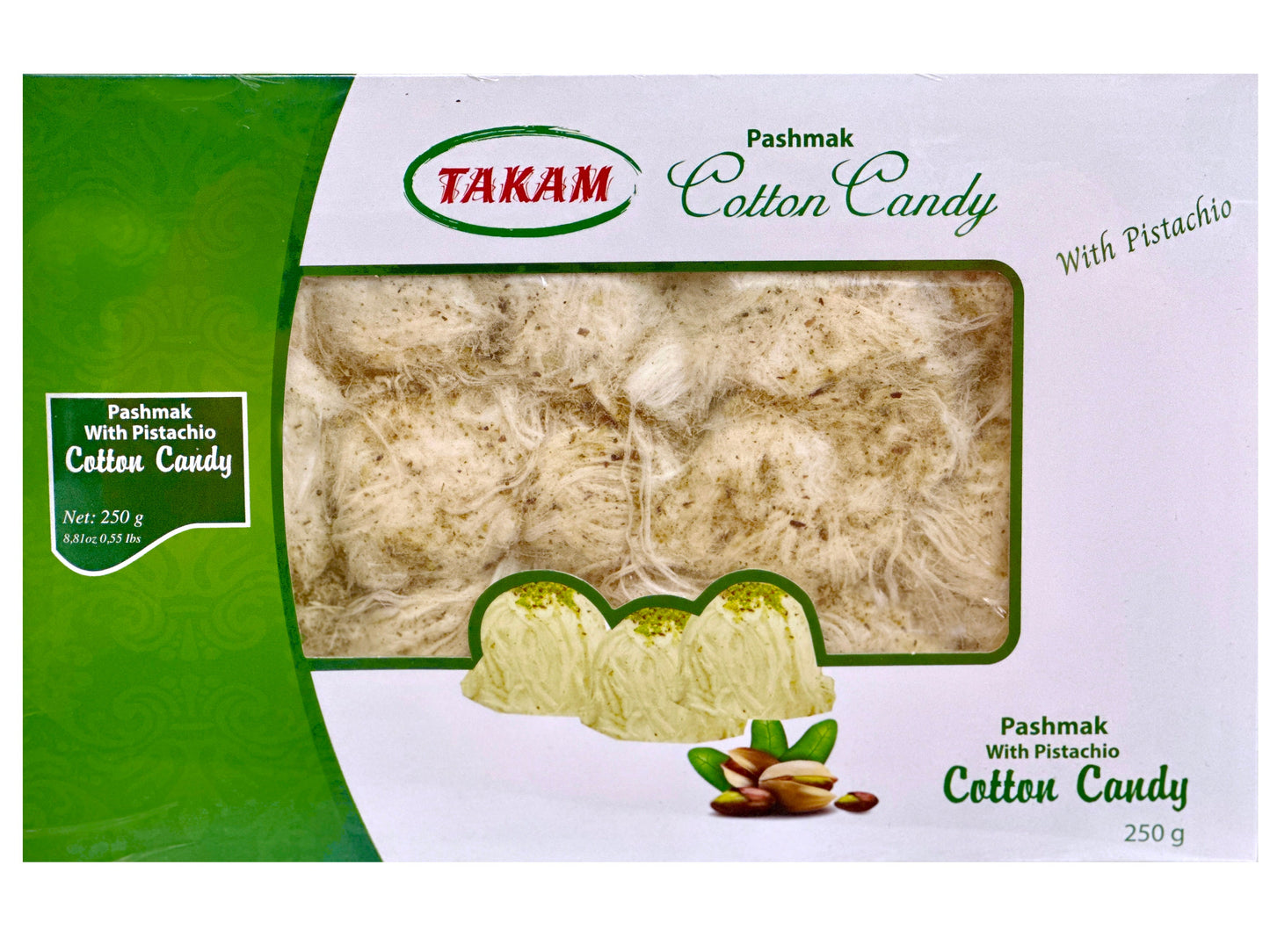 Traditional Cotton Candy With Pistachios (Pişmaniye, Pashmak)