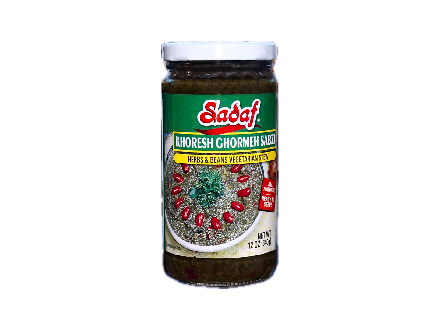 Ghormeh Sabzi Herbs & Beans Casserole Stew - Original - Jar - Small - 12 Oz (Khoresh)