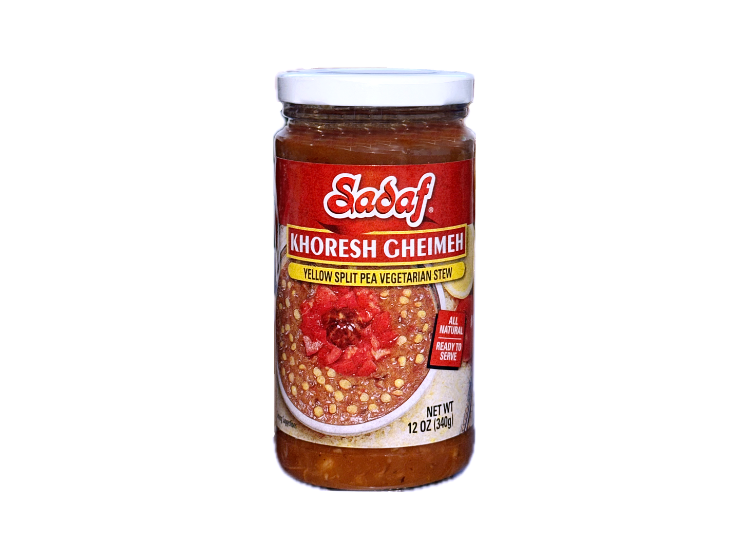 Gheimeh Yellow Split Pea Casserole Stew - Jar - 12 Oz - Small (Khoresh)
