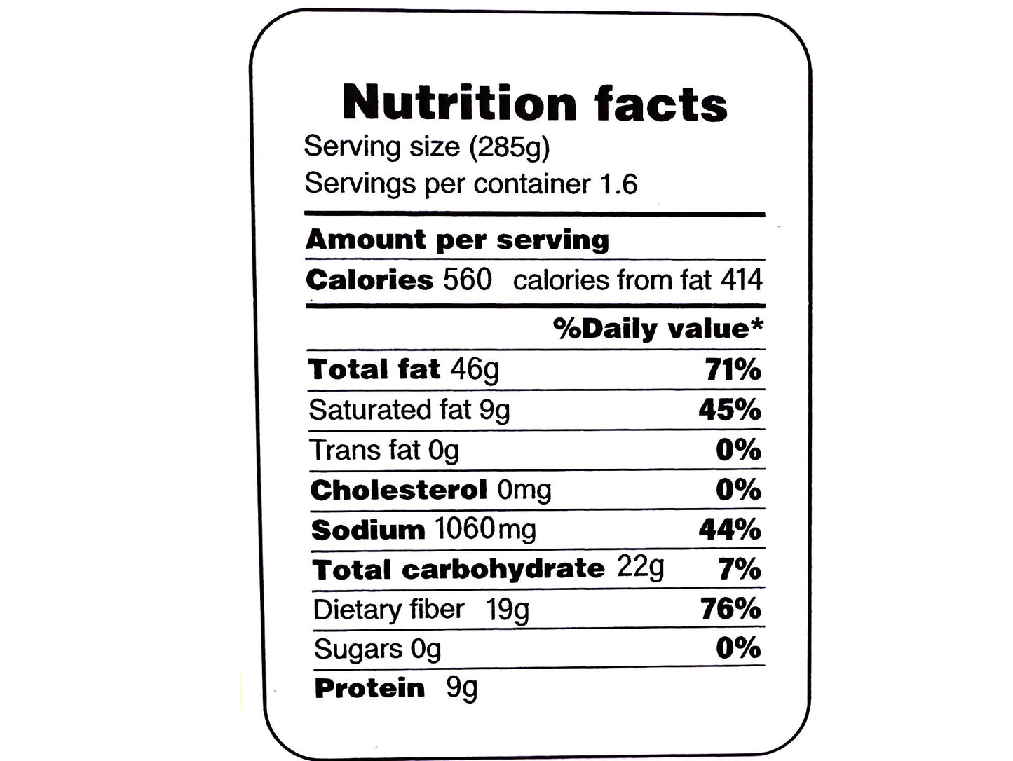 Ghormeh Sabzi Stew - In Container - No Meat (Khoresh)
