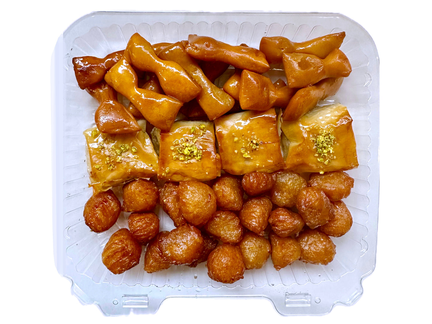 Fresh Baklava, Bamieh, and Goosh Fill Combo - Combo, Persian Desserts