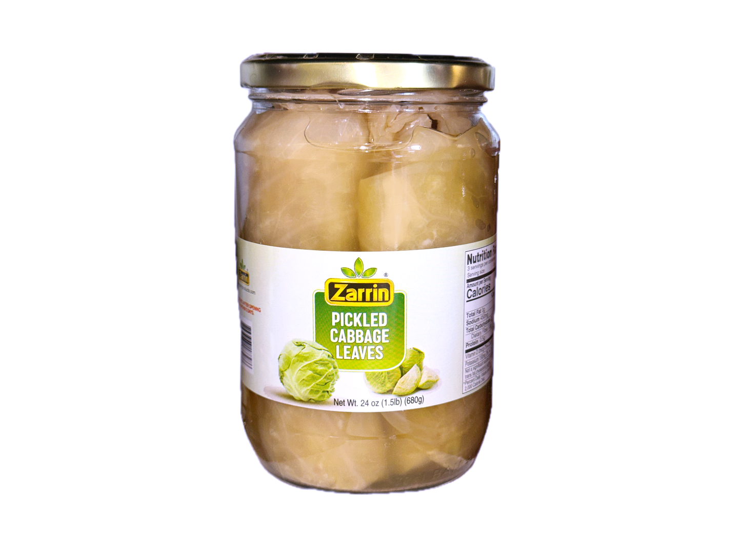 Pickled Cabbage Leaves Zarrin (Barg E Kalam)