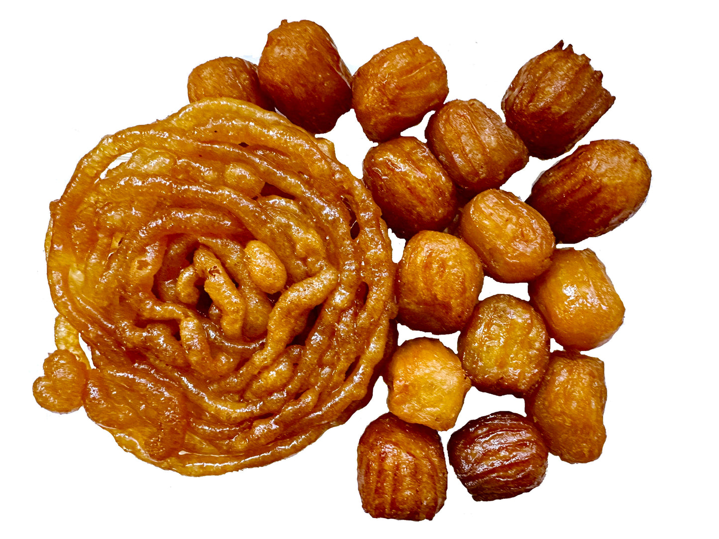 Zoolbia And Bamieh - Fresh - Persian Dessert (Zulbia Bamiyeh, Bomye)