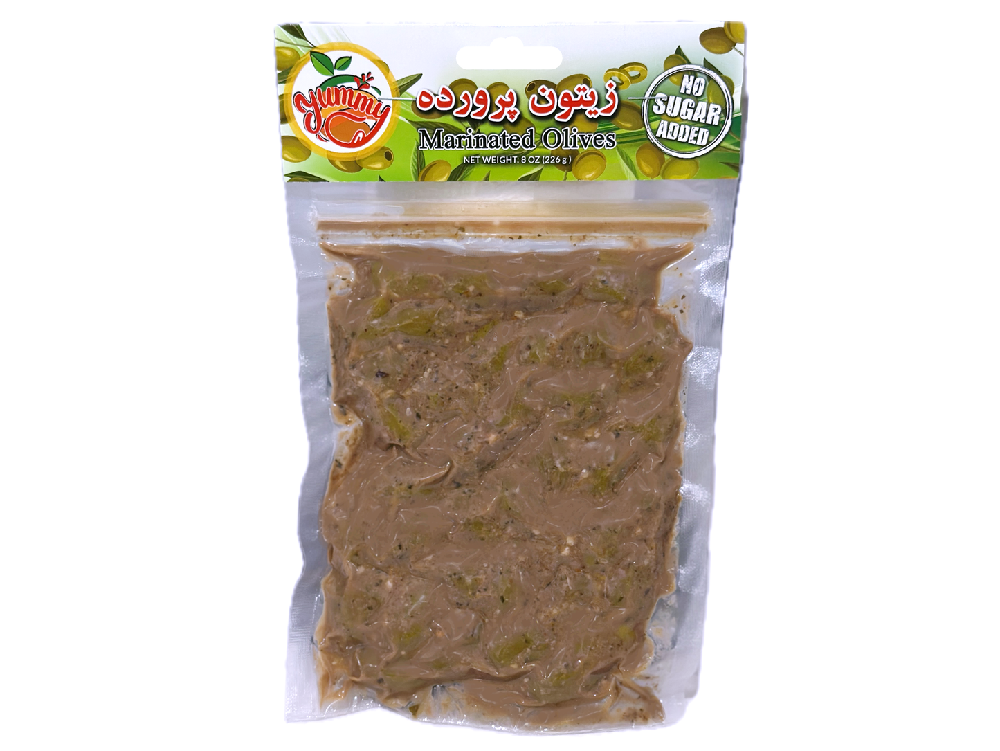 🟦 Marinated Green Olives (Zeytoon Parvardeh)