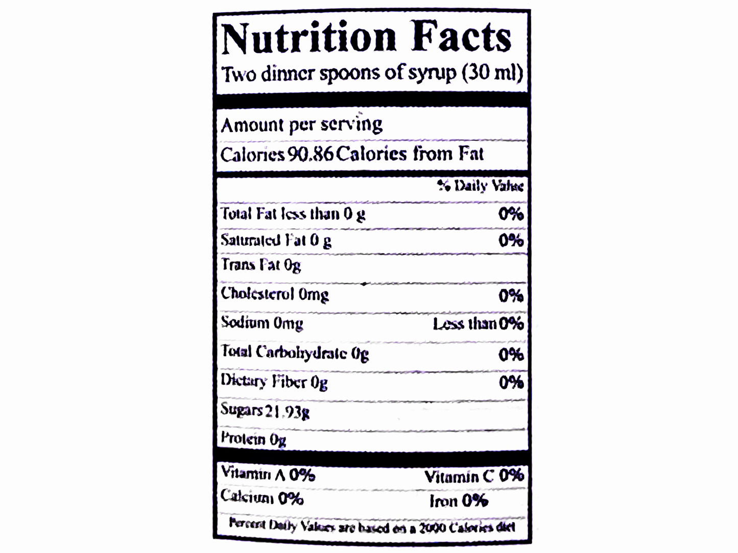 Saffron Syrup (Sharbat E Zaferan)