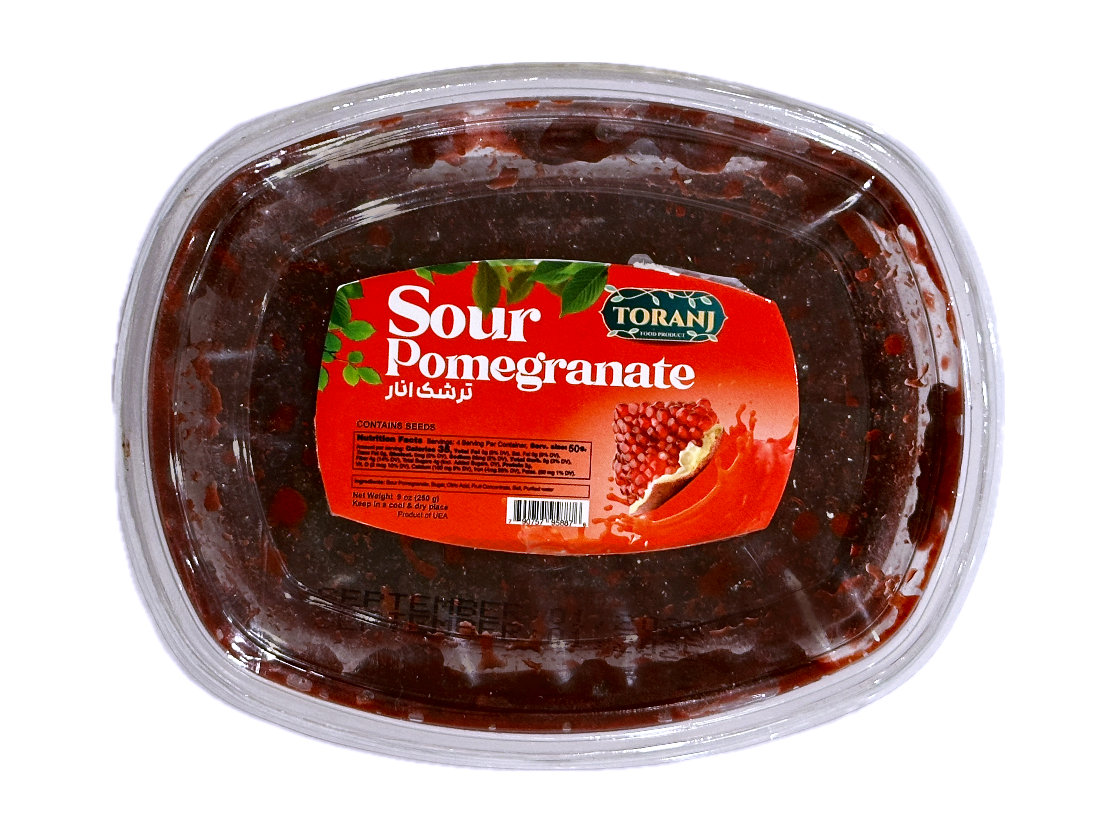 Sour Pomegranate Snack Paste With Seeds Toranj (Torshak Anar)