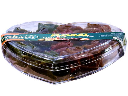 Heart Shaped - Rolled Fruit Leather - Mixed Fruit With Sour Sauce - Toranj (Lavashak)