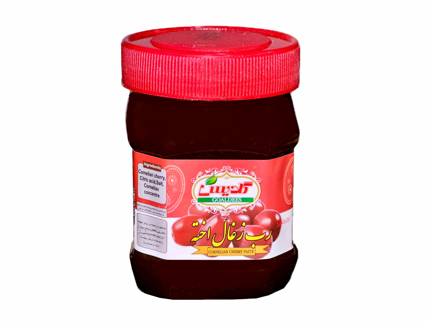 Cornelian Cherry Paste - 500 Grams (Rob e Zoghal Akhteh)