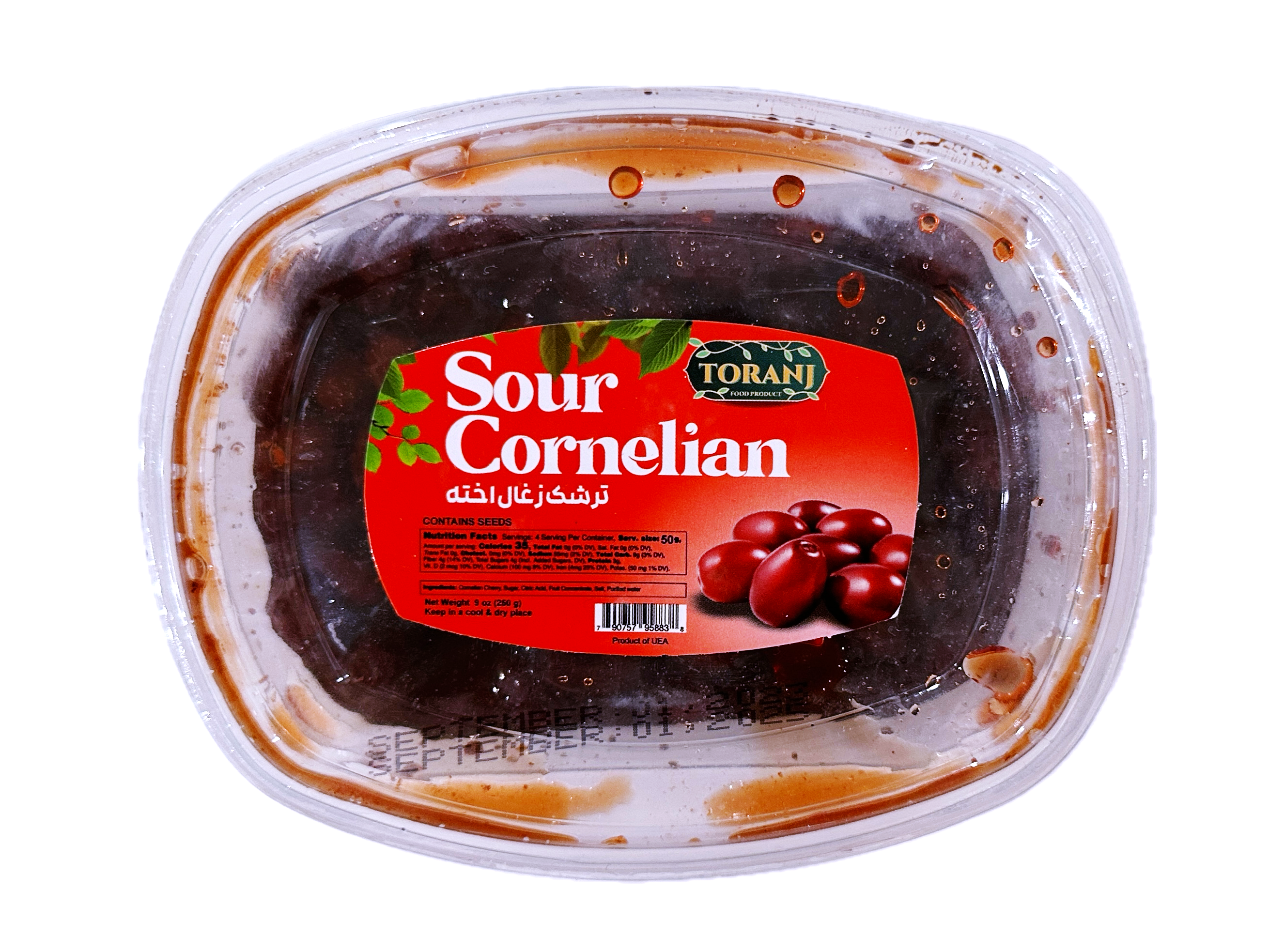 Cornelian Cherry Snack Paste Toranj (Torshak Zoghal Akhteh)