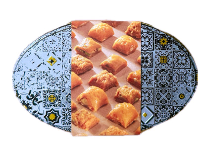 Saffron Pistachio Brittle Simin - Bite Size  (Habbeh Loghmeh Sohan)