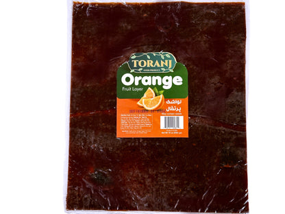 Orange Fruit Layer Extra Large With Seeds (19 Oz) - Dried Leather (Lavashak Poteghal)