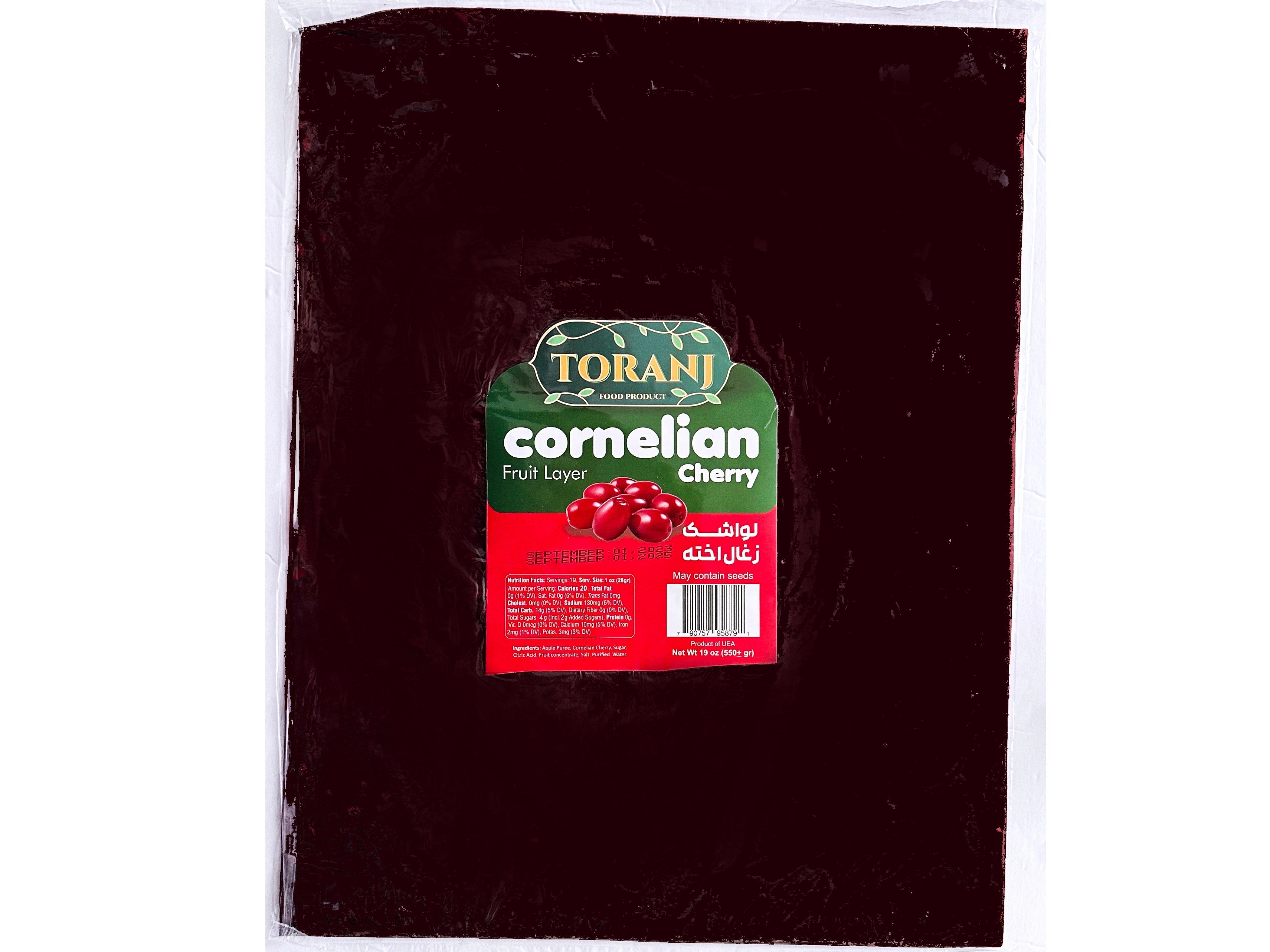 Cornelian Cherry Layer Extra Large With Seeds (19 Oz) - Dried Leather (Lavashak Zoghal Akhteh)