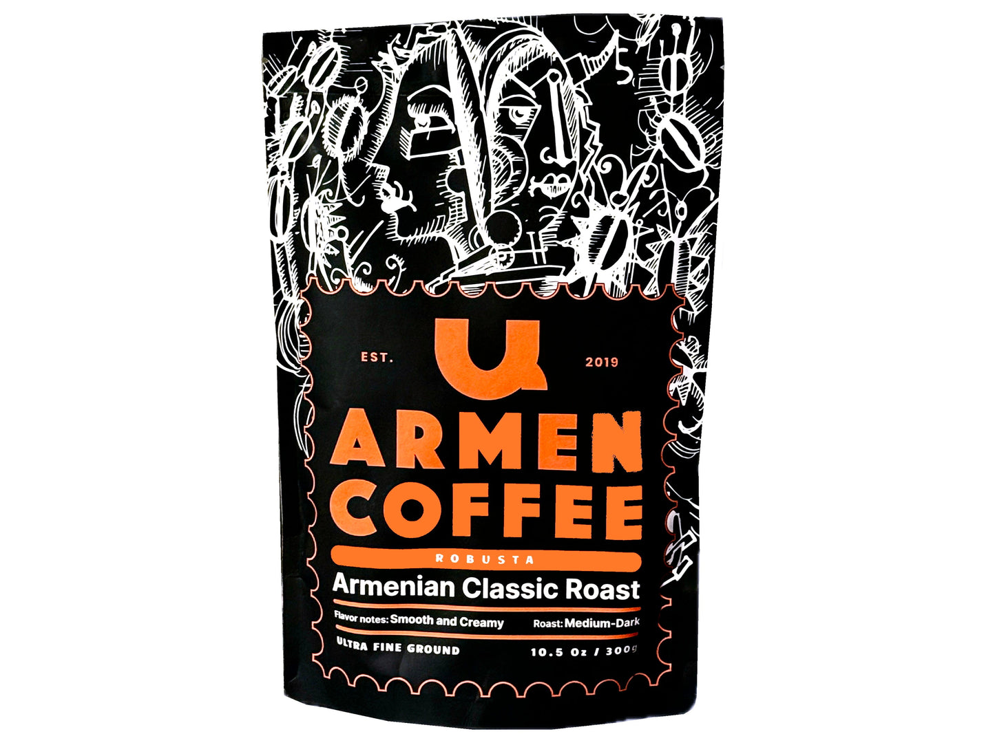 Ultra Fine Ground Robusta Armenian Classic Roast Coffee (10.5 Oz)