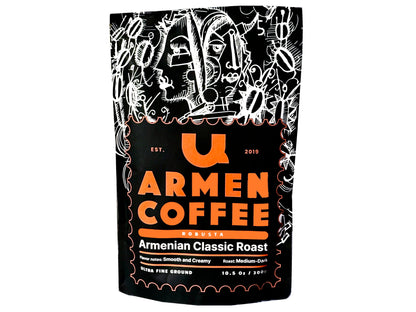 Ultra Fine Ground Robusta Armenian Classic Roast Coffee (10.5 Oz)