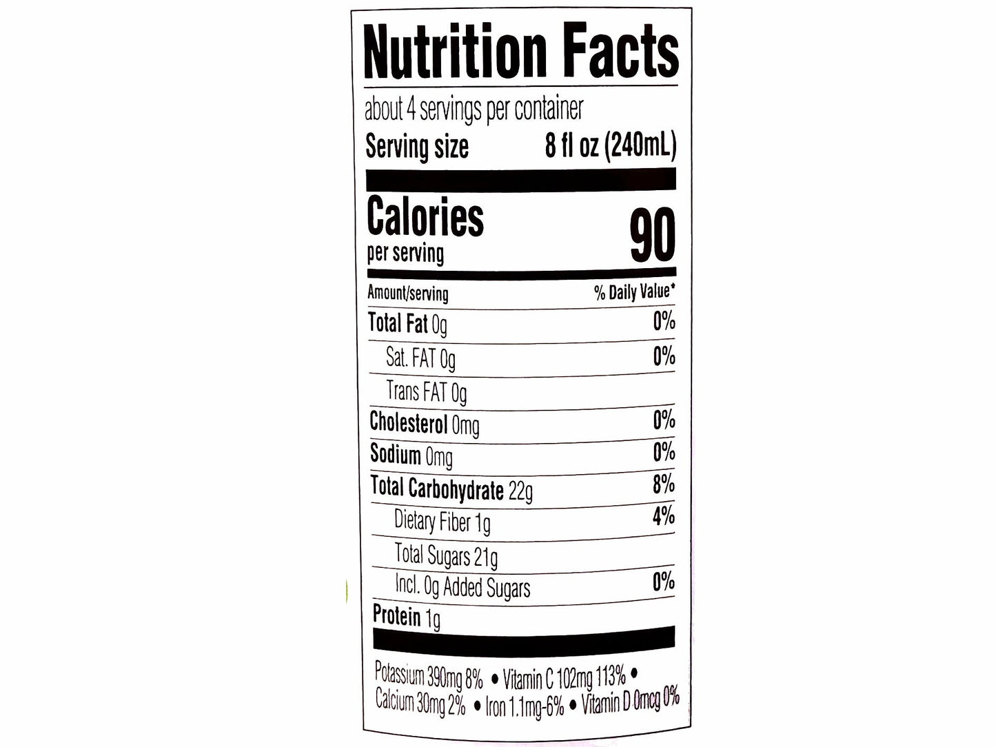 Organic Grapefruit Juice (1 Liter)