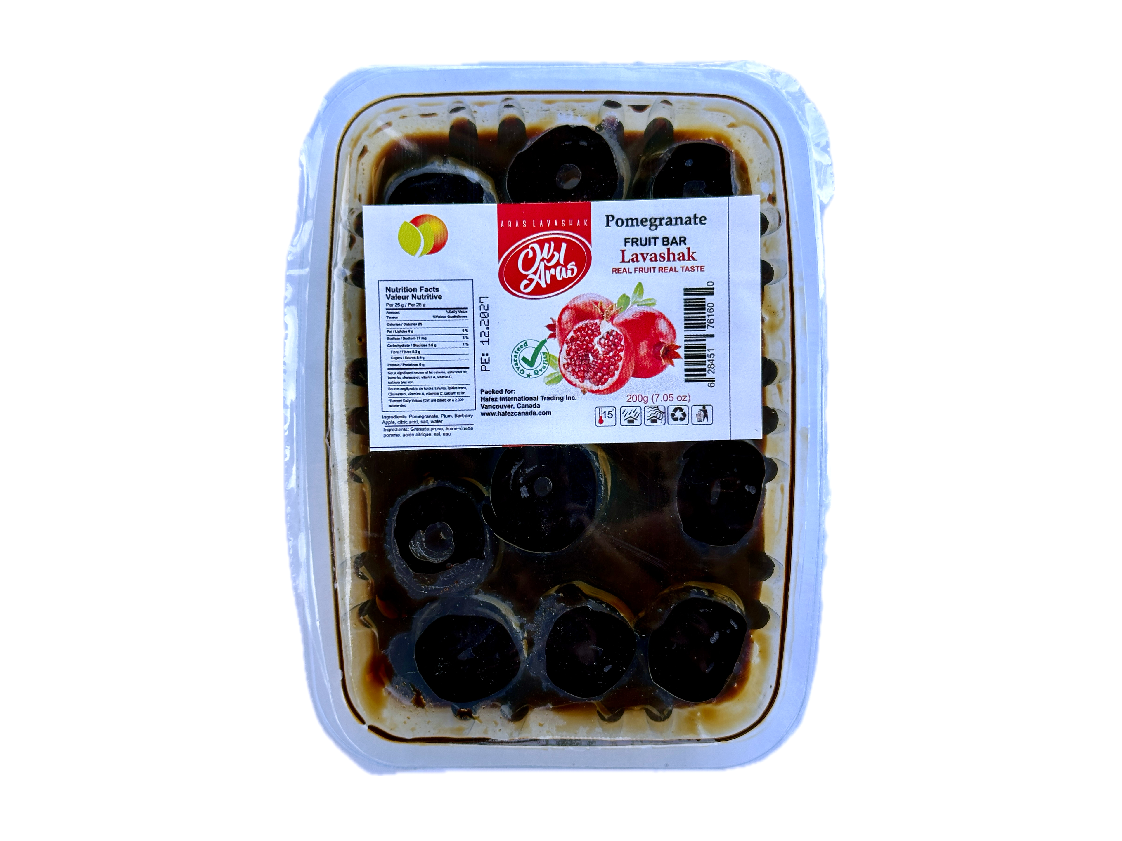 Wet Rolled Pomegranate Fruit Bar (Lavashak Anar)