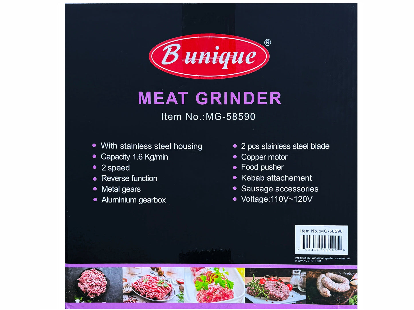 Heavy Duty Meat Grinder (3000W) (Charkh E Goosht) MG-58590