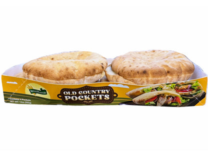 🟦 Old Country Pockets Bread (4 Pockets) (Nan, Naan, Noon)
