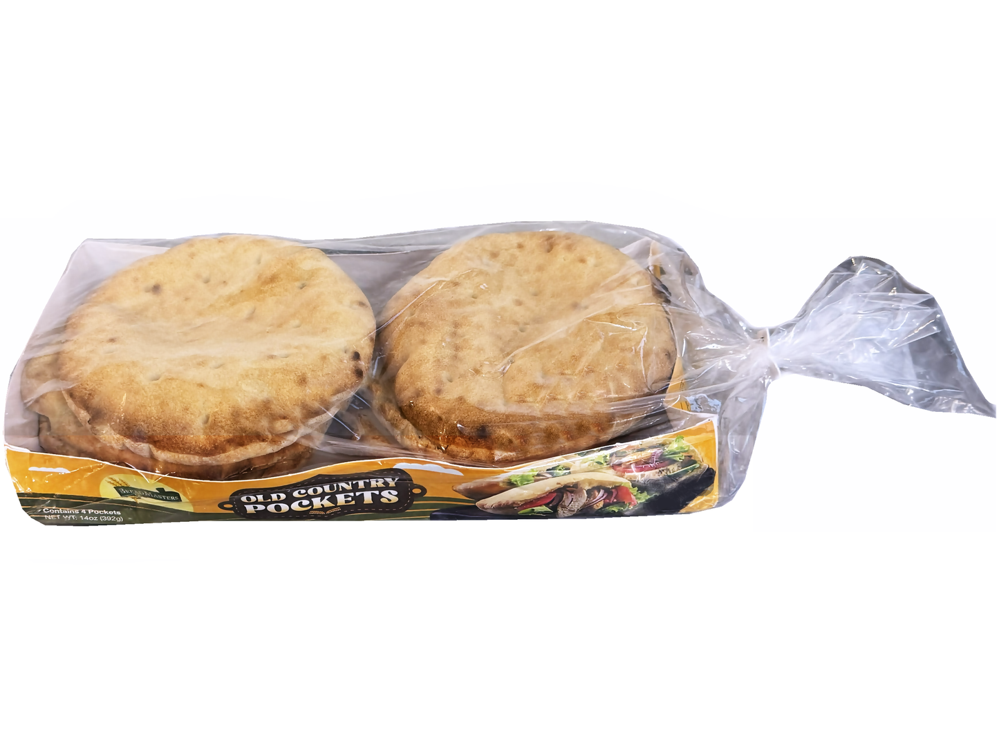 🟦 Old Country Pockets Bread (4 Pockets) (Nan, Naan, Noon)
