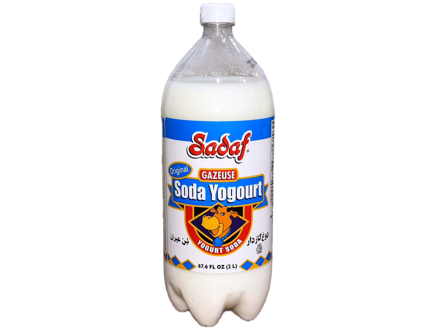 Carbonated Yogurt Soda - Original Flavor - Family Size (Doogh, Dough)