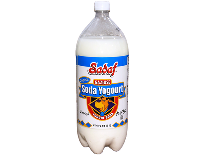 Carbonated Yogurt Soda - Original Flavor - Family Size (Doogh, Dough)