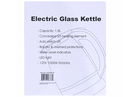 Electric Glass Kettle (1.8 Liter) - Ketri