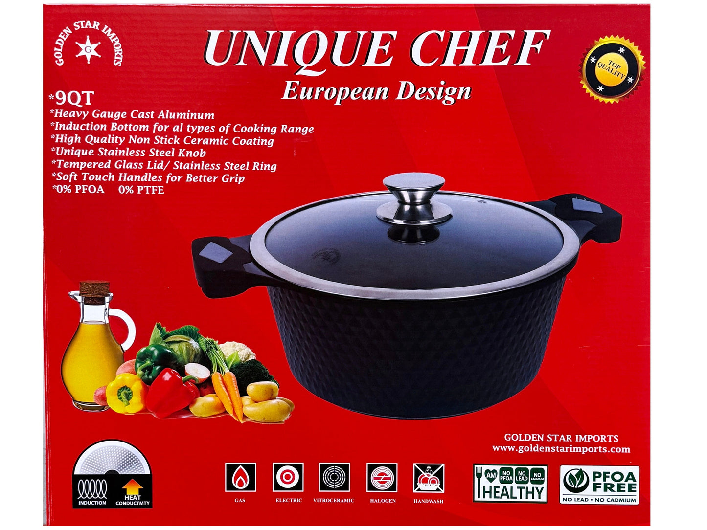European Design Pot - 9 QT (Ghablameh)