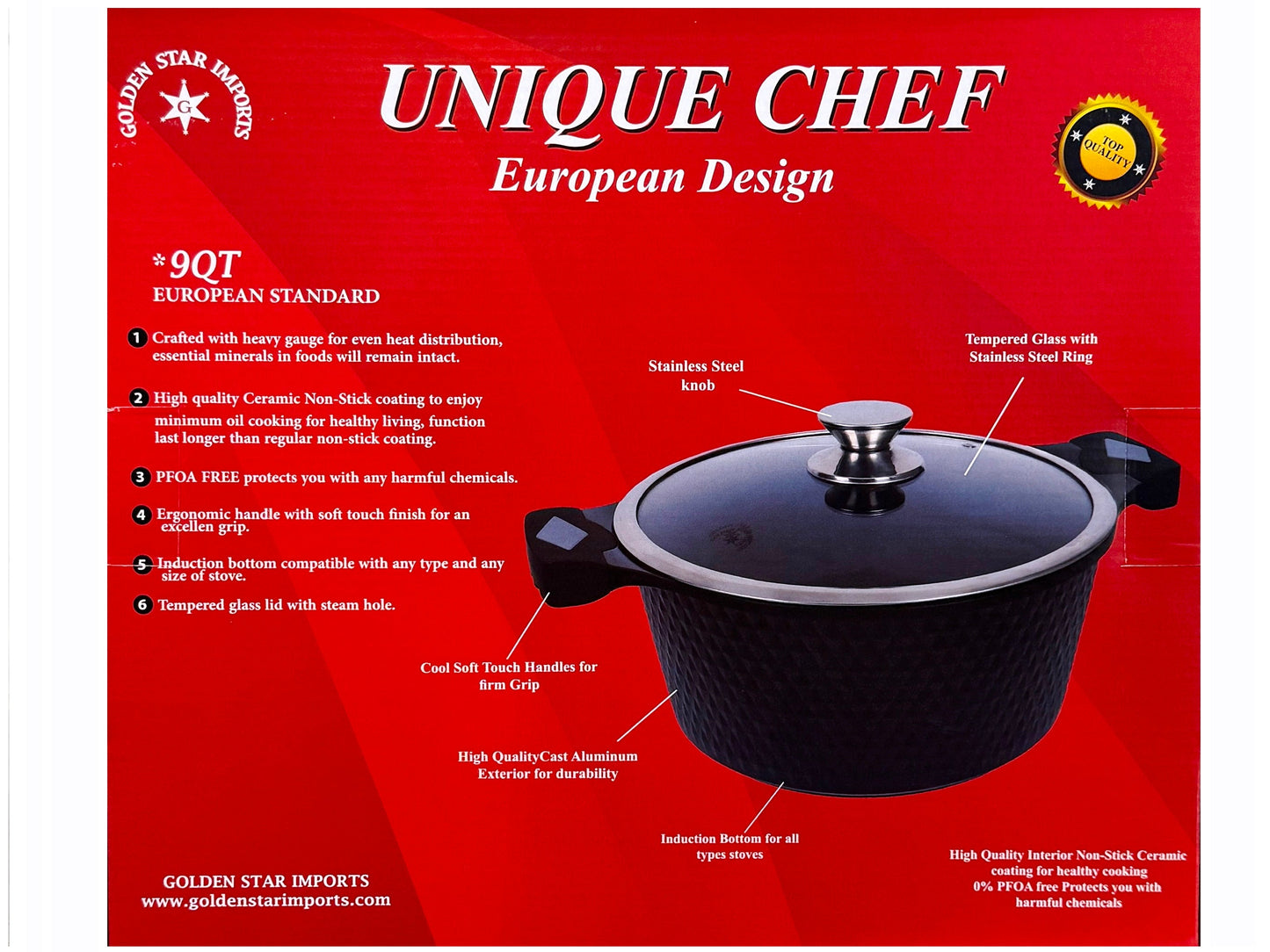 European Design Pot - 9 QT (Ghablameh)