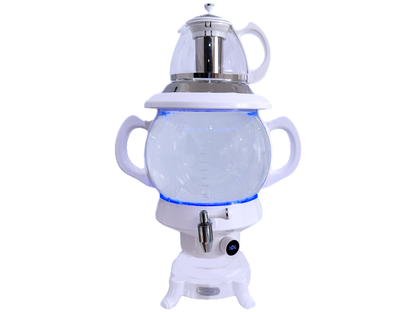 Fancy Electric Glass Tea Maker and Teapot With LED Light (Samovar, Samavar)