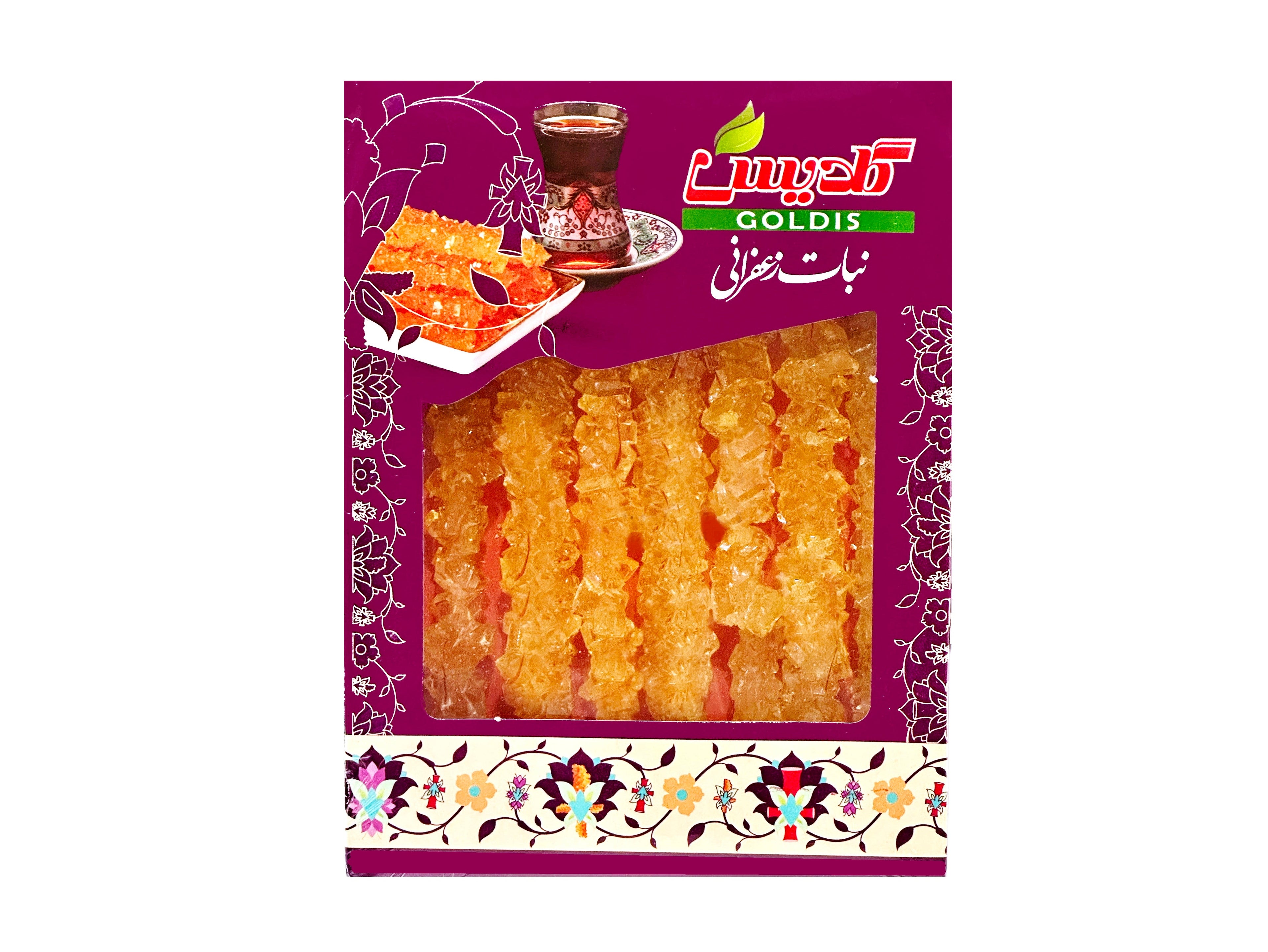 Saffron Rock Candy - No Stick (Nabat Shakhe, Nabaat)